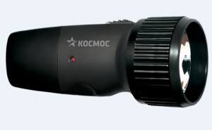 Космос фонарь ручной 104LED (акк.1.2V 0.3Ah R6) 5св/д (120lm), черный/пластик, вилка 220V