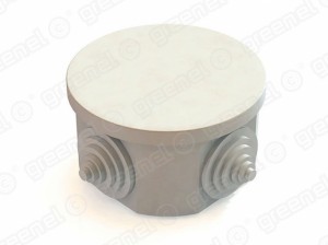 GREENEL Коробка распред. ОУ D75х40мм, IP44, 4 гермоввода (60шт) GE41237