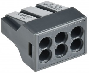 GENERICA клемма СМК 773-306 с пастой 6х2,5мм2, 24А (уп.100шт, цена за шт) UKZ11-306-100-G