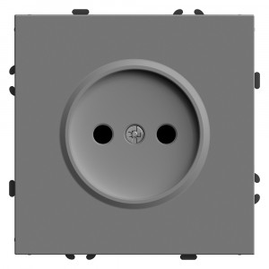 Stekker ЭМИЛИ мех. роз. СУ 1 мест. 16А (шторки) платиново-серый, soft touch RST16-5109-10 49954