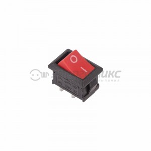 REXANT выкл. клавишный Mini 250V 6А (2с) ON-OFF красн. (RWB-201, SC-768) (10!)36-2111