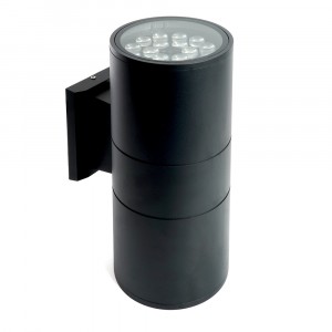 Feron св-к уличный/садовый вверх/вниз 2x18W(3200lm)4000K 4K чер IP54 145x210x300 DH0712 Бостон 48359