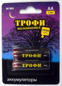 Ак-р Трофи /R6 2500mAh Ni-MH BL2