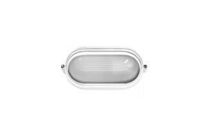 Camelion 1404S C01 св-к влагозащит. баня 130° IP54 60W E27 овал реснички белый НБП 04-60-002 УХЛ1
