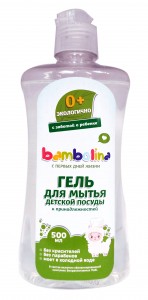 Средство для мытья детской посуды и принадлежностей Bambolina 500мл. LB01 (4!)