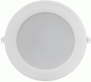 IEK св-к св/д даунлайт ДВО 1716 белый круг 18W(1530lm) 6500К 6K IP40 195x32 LDVO0-1716-18-6500-K01