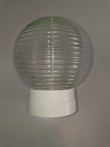 General св-к НББ "Шар-стекло" ЖКХ 60W IP40 180x140 Е27 прямое пласт, белое основание, шар 437856