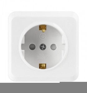Smartbuy Юпитер роз. ОУ 1-мест. 16А земля белая с защ. штор. (SBE-03w-16-S1-1Z)