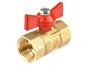 ГАЛЛОП ПРАКТИК Кран шар. для воды 1/2" (вн-вн, г/г) бабочка 103252