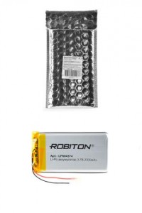 Ак-р Robiton Li-Po LP604374 3.7В 2300мАч PK1, 14906