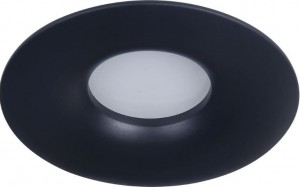 ЭРА св-к встр.алюм. KL105 BK MR16 GU5.3 черный 70(90х25) 59792