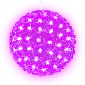 Uniel Фигура новогод. ULD-H2121-200/DTA PINK "Сакура"  9W 200LED розовый,d=21см, 8реж. шнур 1,5м