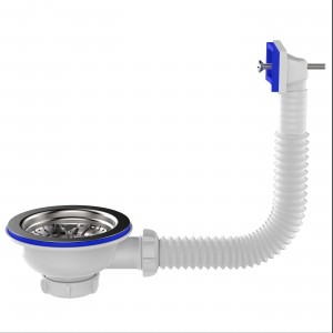 Aquant Перелив д/мойки 3 1/2" с прямоугольным вертикальным корпусом, NV305-10-MR