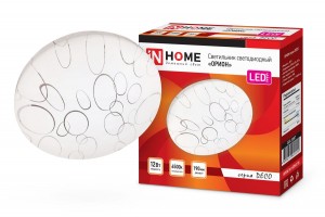 ASD/inHome св-к св/д декоративный 12W(780lm) 6500К 6K ОРИОН d190 IP40  2215