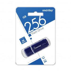 Флэш-диск (флэшка) USB UFD 3.0 Smartbuy 256 GB Crown Blue (SB256GBCRW-B)