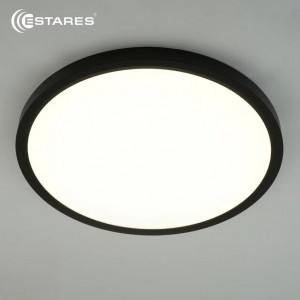 Estares св-к-люстра декоротивный круг ROUND 300x25 черн. 38W(2800lm) БЕЗ пульта IP44