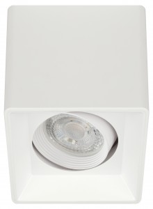ЭРА св-к спот OL24-1 WH MR16, 1хGU5.3, белый, пов., max 11W, 96x96x100