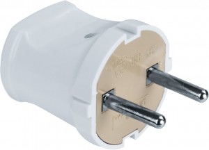 Navigator вилка прямая 6А белая NCA-PL01-6A-X-WH 61358