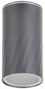 IEK св-к уличный/садов 5222 потол спот под лампу GU10 IP65 серый 100x55 LT-UPU0-5222-GU10-1-K03