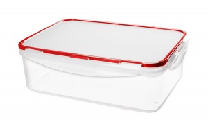 Емкость д/хран.продуктов Modena 1,5л, с защёлками, прямоугольный, бесцветный 221111206/03 IDIland