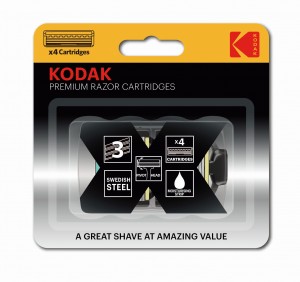 Kodak Сменные кассеты для бритв. Premium Razor 3 лезвия (4шт/уп, цена за шт) 5123