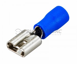 REXANT клемма плоская изолированная (КПИ гнездо - 7,4мм) 1,5-2,5 мм2 (VF2-250),(100!), 08-0433