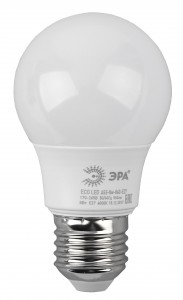 ЭРА ECO ЛОН A55 E27 8W (640lm) 4000K 4K   A55-8W-840-E27 R 100х55