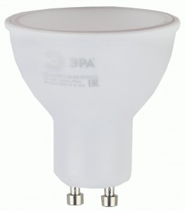 ЭРА ECO лампа св/д MR16 GU10 5W(400lm) софит 4000K 4K матовая MR16-5W-840-GU10 R 56x50 50689