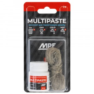 МастерПроф Паста уплотнительная универсальная (вода,газ, 25г) MULTIPASTE+ лён Premium, МР, ИС.131728
