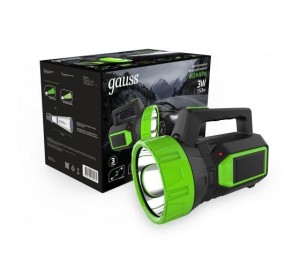 Gauss Фонарь прожекторный 3W 150lm lead acid 900mAh GF604