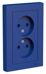 Systeme Electric AtlasDesign роз. СУ 2 мест. аквамарин (пл.осн., шторки) ATN001122 (6!)