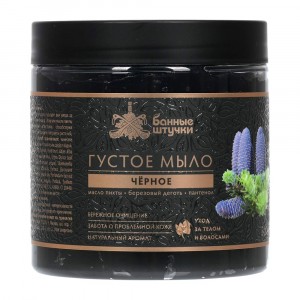 Мыло густое черное, 500 мл. для бани и сауны 709672 Банные штучки