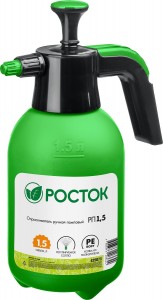 Опрыскиватель РОСТОК помповый, полиэтилен колба, ручной, 1,5л zu425073