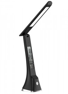 Ultraflash UF-821 C02 св-к св/д настольный 7W(350lm) 3000К-6000К 2K-6K дисплей RGB "под кожу" черный