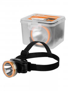 TDM Фонарь «Налобный 16» аккумуляторный, 3W LED, Li-Ion 3,7В, 1,2Ач, 200лм, 230В SQ0350-0077
