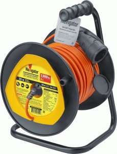 Navigator Силовой удлинитель на катушке NPE-LM-20-X-2х0.75 садовый б/з 20м ПВС 93914