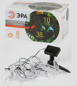 ЭРА садовая гирлянда на солн.бат. Колибри  3,8м ERASF22-26 3023
