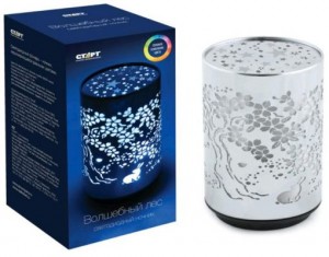 СТАРТ ночник NL 1LED RGB "Волшебный лес" (3xR03 нет в компл.) металл h=12см, кор.