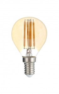 Jazzway шар G45 E14 8w(720Lm) 3000K 2K Gold золотая колба филамент PLED OMNI 45x90 230/50 .5021570
