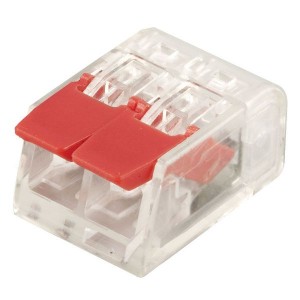 STEKKER клем. колодка СМК с рычагом LD221-412 2х(0,14-4мм2) 450V 32A б/паст латунь/сталь (100!)32393
