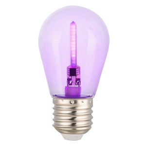 General Лампа св/д шар G45FB 230 E27 5W фиолет. 45x86 д/гирлянды Белт Лайт (нитевидная) FLASH 661503