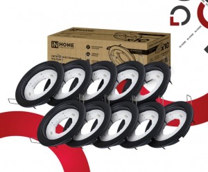 ASD/inHome GX53R-standard RBM-10PACK св-к встр. 106(90)x38 черн.матов БЕЗ Т/К (уп.10шт цена шт)4224