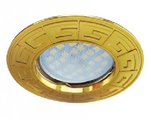Ecola DL110A MR16 GU5.3 св-к литой Антик Золото FL1602EFF