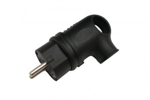 General вилка угловая каучук 2Р+РЕ 1х16А 220-240V IP44 470517