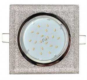 Ecola GX53 H4 5311 св-к Стекло Квадрат скошенный край хром-серебряный блеск 38x123 FS53SNECH