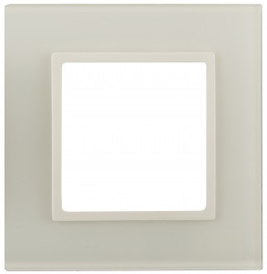Эра 14-5101-02 СУ Рамка на 1 пост, стекло, Elegance, сл.кость+сл.к