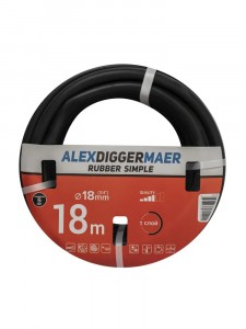 Шланг Резиновый ТЭП 3/4" 18мм, 18м, 1-сл, черный, -50+60, RUBBER SIMPLE, Alex Diggermaer, AD61818