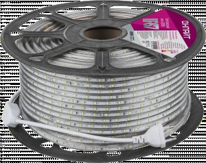 ОНЛАЙТ лента св/д 220V 4,8W 6000К 6К 60Led/m IP67 50м OLS-2835СW60-4.8-IP67-220V 80924