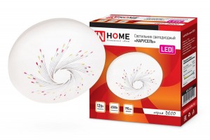 ASD/inHome св-к св/д декоративный 12W(780lm) 6500К 6K КАРУСЕЛЬ d190 IP40 2192