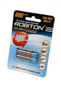 Ак-р Robiton R03 600mAh Ni-MH BL2, 08794